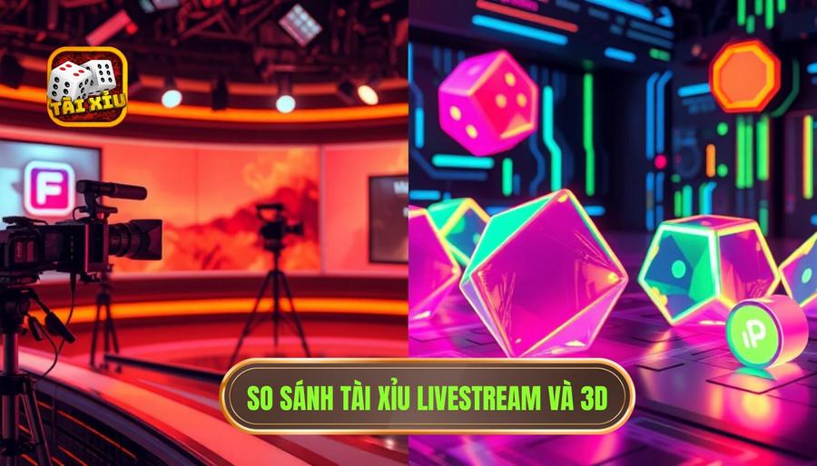 Phân tích đa chiều: Sự khác biệt giữa tài xỉu livestream và tài xỉu 3D