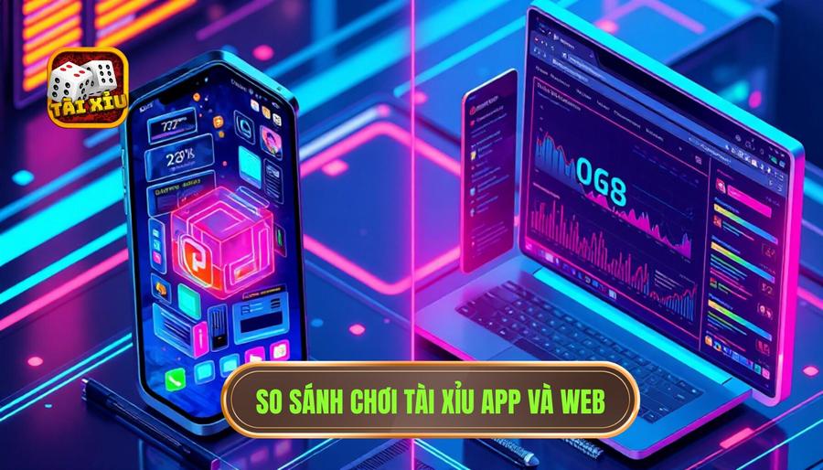 So sánh chơi tài xỉu App và Web